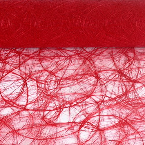 Sizoweb Tischband Rot 25 Meter lang 30cm breit von Sizoweb