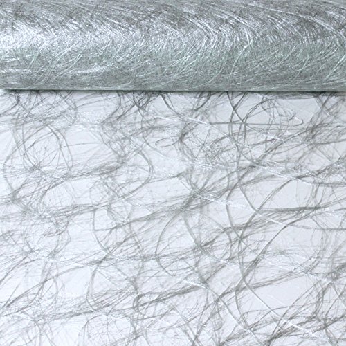 Sizoweb Tischband Silber 5 Meter lang 30cm breit von Sizoweb