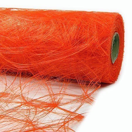 Sizoweb Tischläufer 20cm breit x 25m lang - ORANGE von Sizoweb