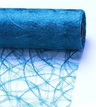 Sizoweb Tischläufer 30cm breit x 25m lang - Kornblau von Sizoweb