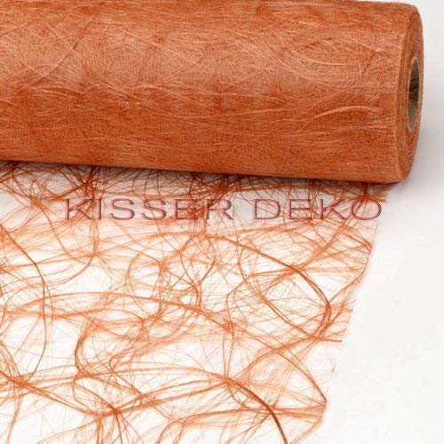 SIZOWEB Tischläufer 30cm breit x 25m lang - Terra Cotta von SIZOWEB