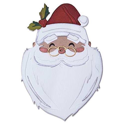 Sizzix 12PK Santa’s by 664745 Thinlits Schneide-Set, 12 Stück, Weihnachtsmann-Wunsch, koloriert von Tim Holtz, Papier, Santa's Wish Colorize, Einheitsgröße von Sizzix