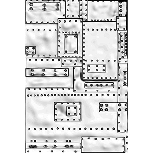 Sizzix by 3–D Texture Fades Embossing Folder Mini Foundry von Tim Holtz, 665634, Kunststoff, Multicolor, Einheitsgröße Sizzix by 3–D Texture Fades Embossing Folder Mini Foundry von Tim Holtz, 665634, Kunststoff, Multicolor, Einheitsgröße von Sizzix