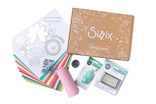 Sizzix 32000-02-22 Bastelbox für Erwachsene Produktbox – Loving Thoughts, Mehrfarbig, Einheitsgröße von Sizzix
