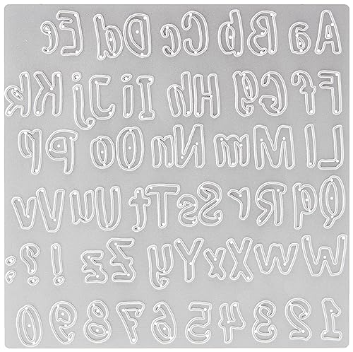 Sizzix 664491 THINLITS Alpha Cutting Dies, Papier, Bold Brush Alphabet, Einheitsgröße von Sizzix