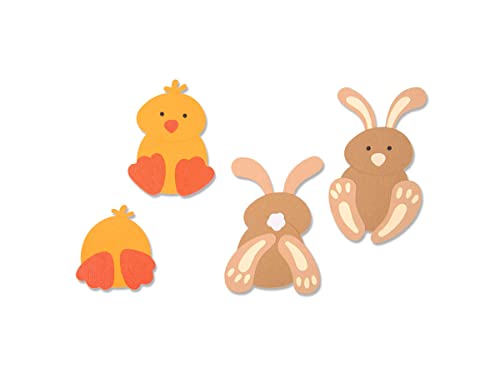 Sizzix 613325 Bigz Stanzschablone 664388 Freunde des Frühlings von Kath Breen, Metall Papier, Frühlingsfreunde, Einheitsgröße von Sizzix