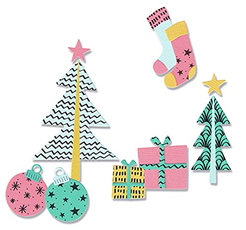 Sizzix Framelits Stanzset mit Stempeln und Weihnachtsmotiven „Groovy Christmas“ Sizzix Framelits Stanzset mit Stempeln und Weihnachtsmotiven „Groovy Christmas“ von Sizzix