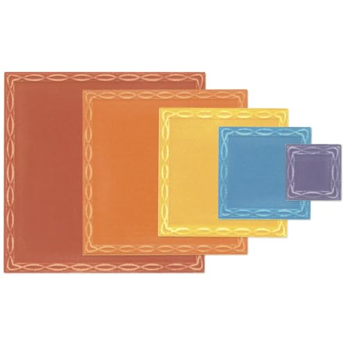 Sizzix Framelits Stanzschablonen-Set, fantasievolle Yvette verflochtene Quadrate von Stacey Park Sizzix Framelits Stanzschablonen-Set, fantasievolle Yvette verflochtene Quadrate von Stacey Park von Sizzix