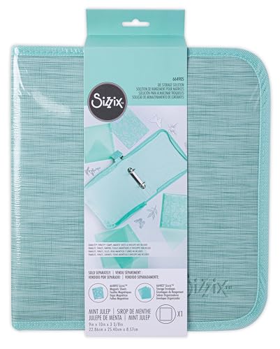 Sizzix Frmlt & Thnlt Die Sto Sol, Sm, Mint Julep Framelits & Thinlits Die Storage Solution Small, 664905, multicolor, Einheitsgröße von Sizzix