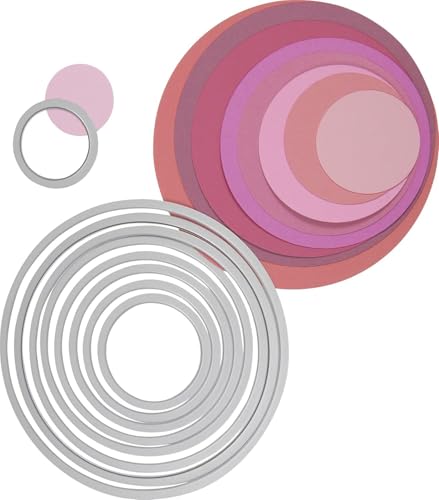 Sizzix 2118737551 Framelits Circles Set, Andere, Silber, 0 von Sizzix
