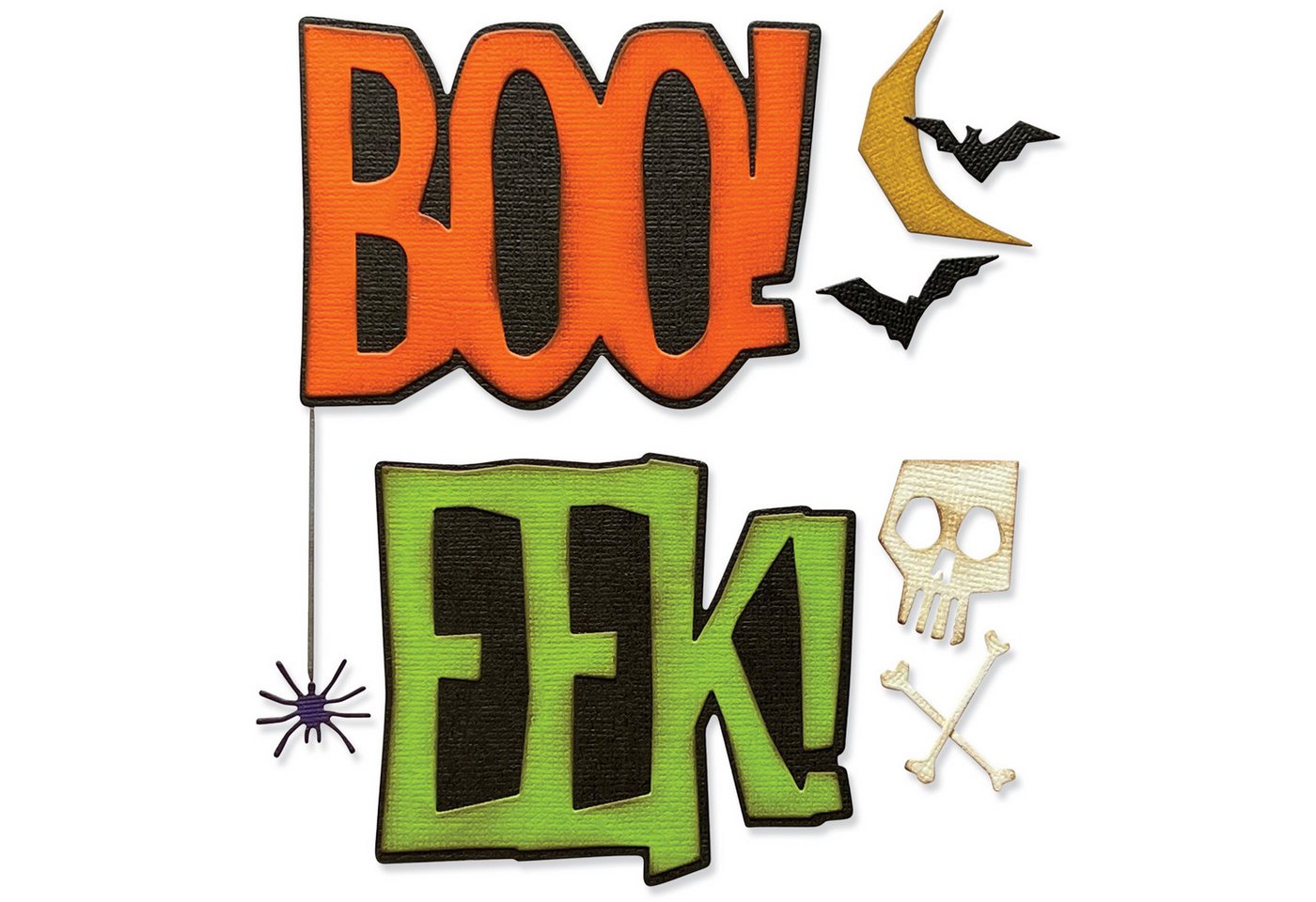 Sizzix Motivschablone Big Frights by Tim Holtz, 10,8 cm x 15,9 cm Sizzix Motivschablone Big Frights by Tim Holtz, 10,8 cm x 15,9 cm von Sizzix