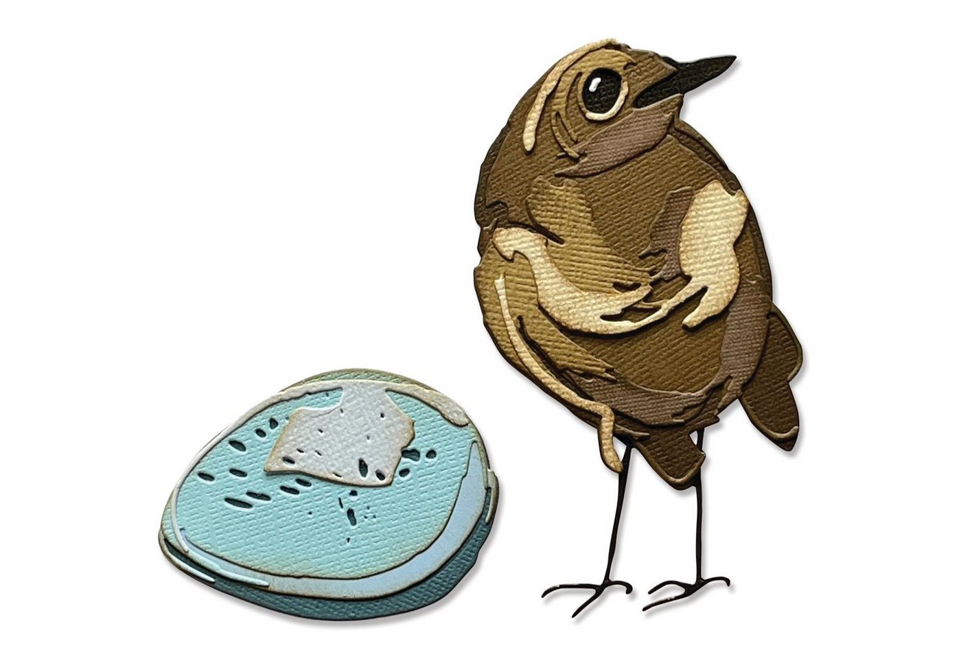 Sizzix Motivschablone Bird & Egg Colorize by Tim Holtz, 11 Teile Sizzix Motivschablone Bird & Egg Colorize by Tim Holtz, 11 Teile von Sizzix