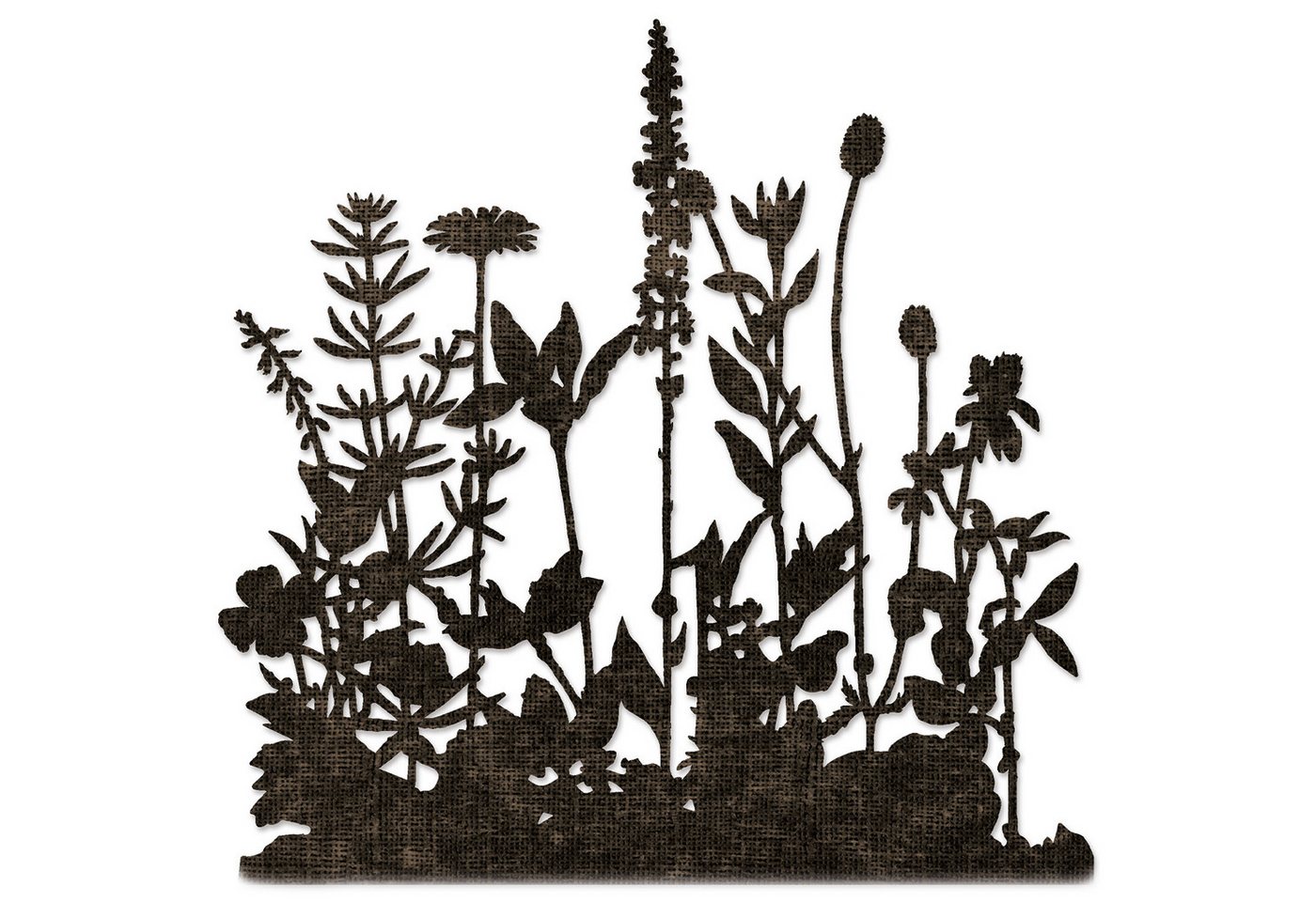 Sizzix Motivschablone Flower Field by Tim Holtz, 12,1 cm x 11,4 cm von Sizzix