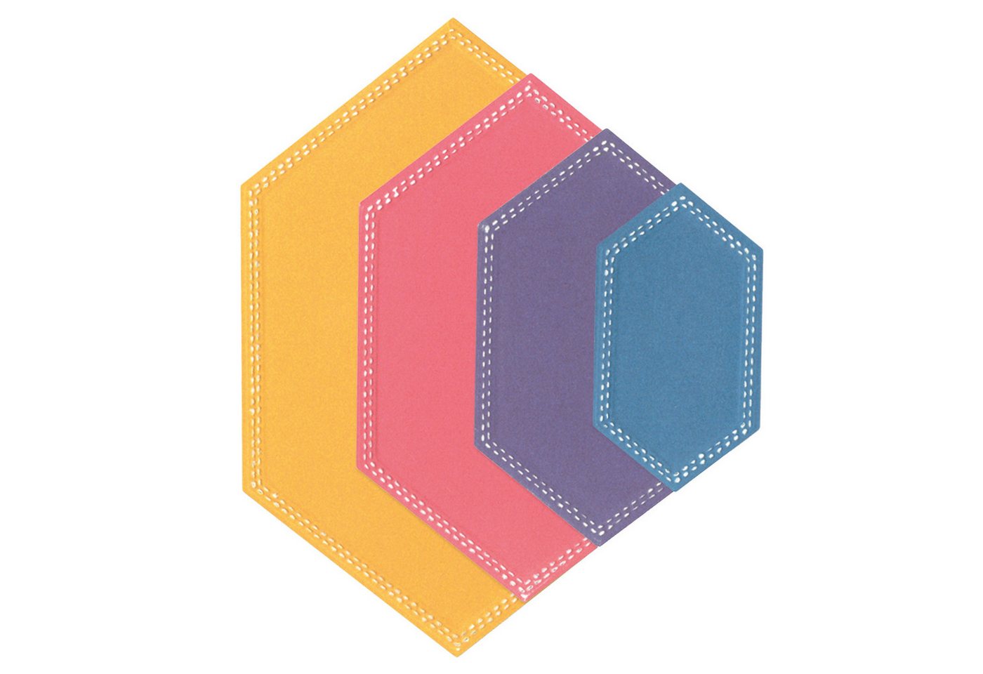 Sizzix Motivschablone Framelits Stanzschablone Hexagons by Stacey Park, 10 Teile von Sizzix