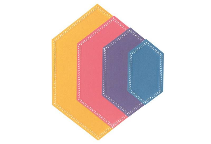 Sizzix Motivschablone Framelits Stanzschablone Hexagons by Stacey Park, 10 Teile von Sizzix