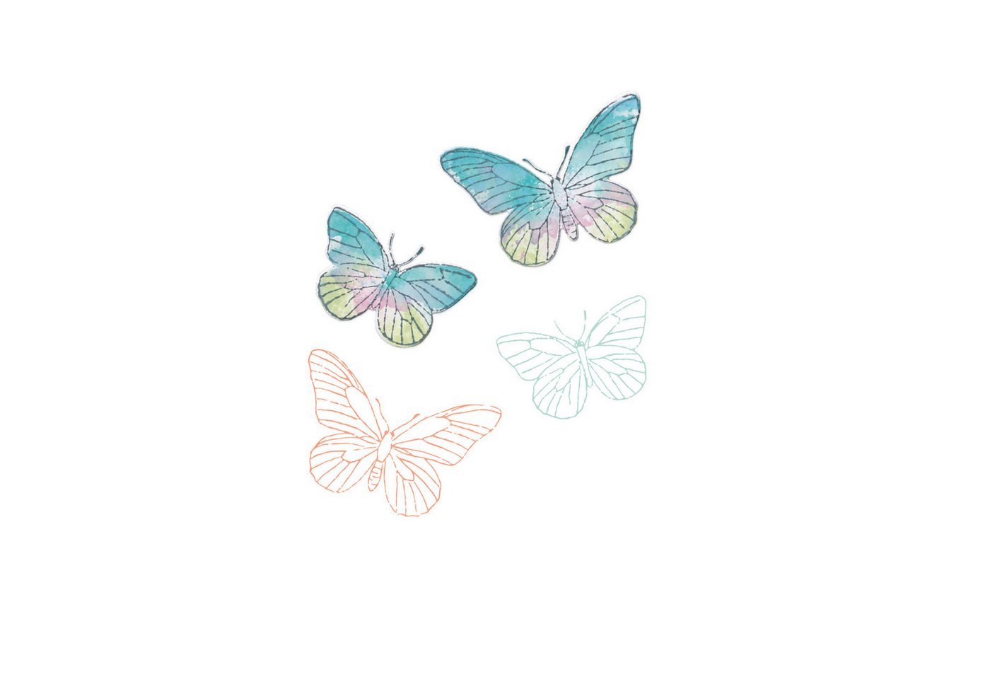 Sizzix Motivschablone Framelits Stanzschablone und Clear Stamps Painted, 10 Teile Sizzix Motivschablone Framelits Stanzschablone und Clear Stamps Painted, 10 Teile von Sizzix
