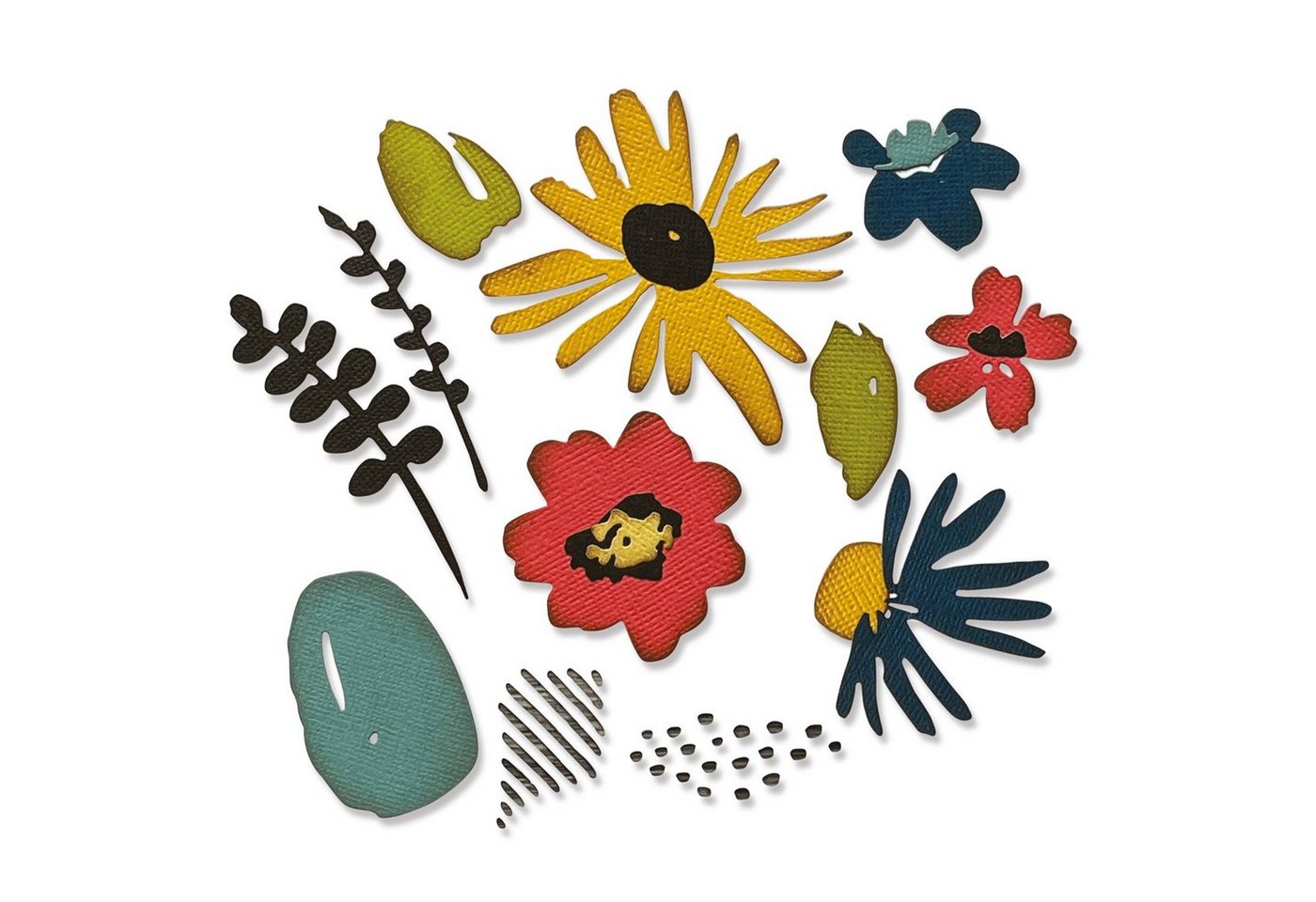 Sizzix Motivschablone Modern Floristry by Tim Holtz, 11 Teile Sizzix Motivschablone Modern Floristry by Tim Holtz, 11 Teile von Sizzix