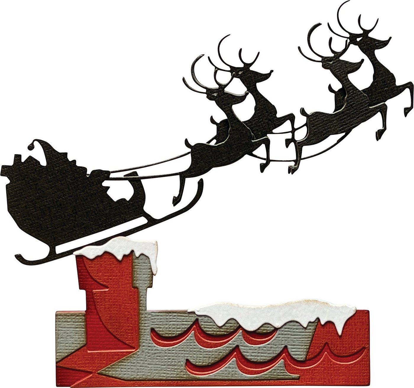 Sizzix Motivschablone Reindeer Sleigh by Tim Holtz, 8 Teile Sizzix Motivschablone Reindeer Sleigh by Tim Holtz, 8 Teile von Sizzix