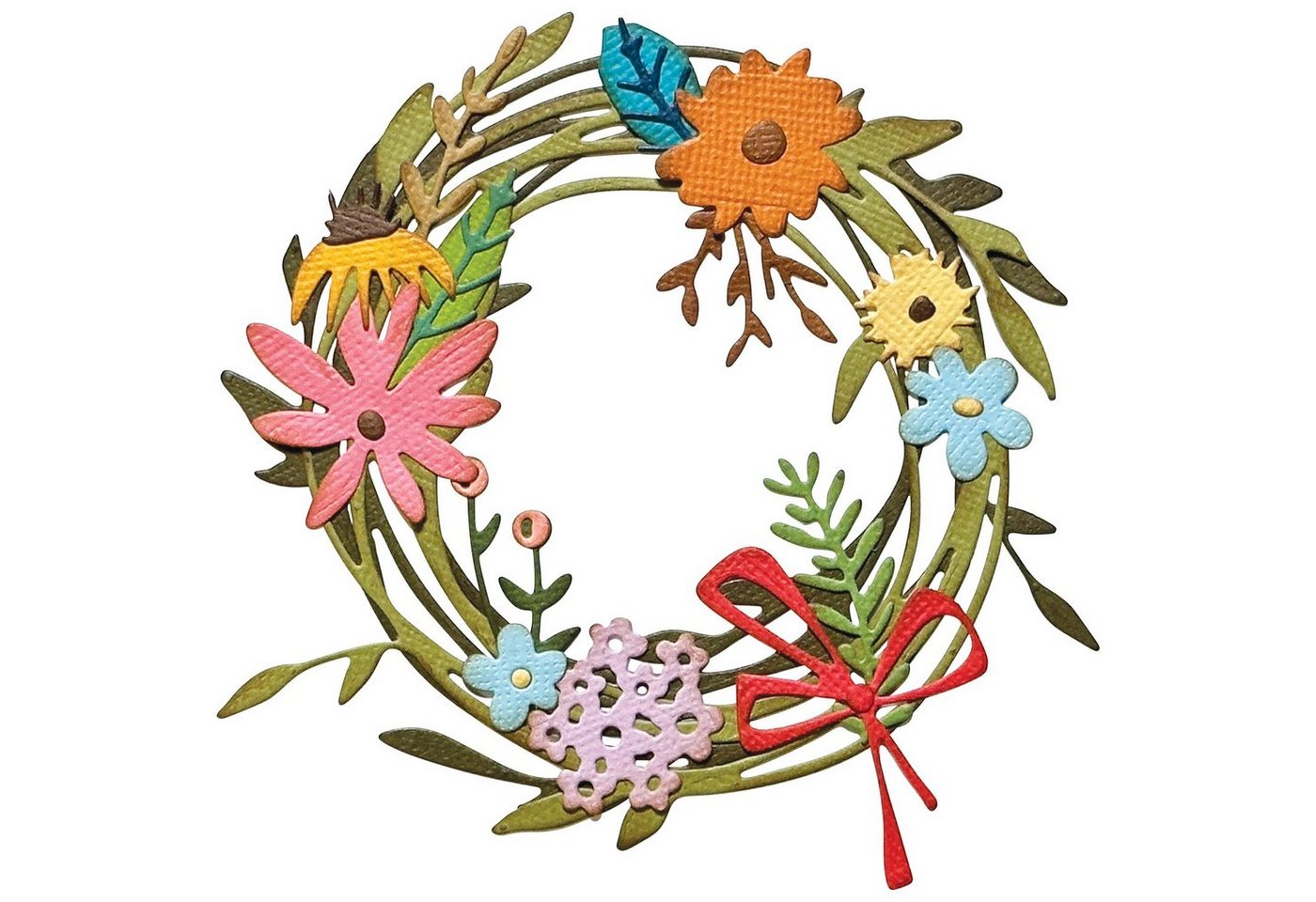 Sizzix Motivschablone Stanzschablone Floral Wreath by Tim Holtz, Thinlits von Sizzix