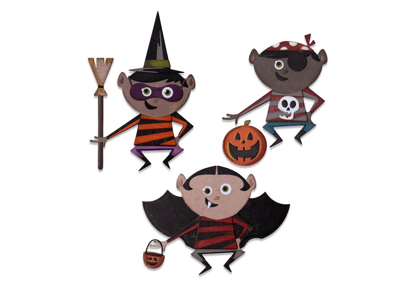 Sizzix Motivschablone Stanzschablone Trick or Treater, verschiedene Teile Sizzix Motivschablone Stanzschablone Trick or Treater, verschiedene Teile von Sizzix
