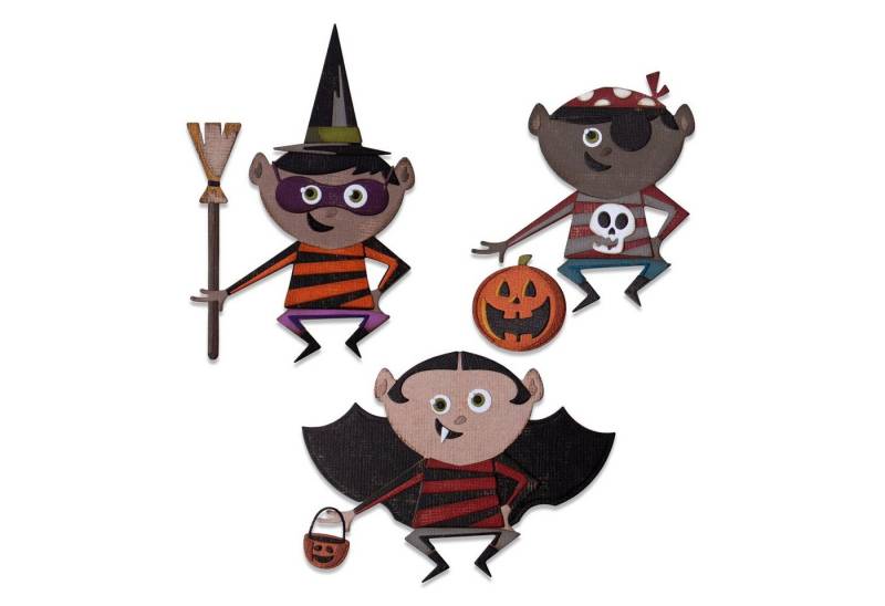 Sizzix Motivschablone Stanzschablone Trick or Treater, verschiedene Teile von Sizzix