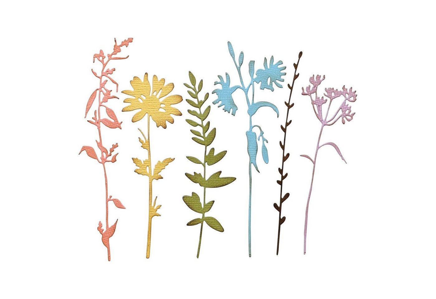 Sizzix Motivschablone Stanzschablone Wildflowers by Tim Holtz, Thinlits von Sizzix