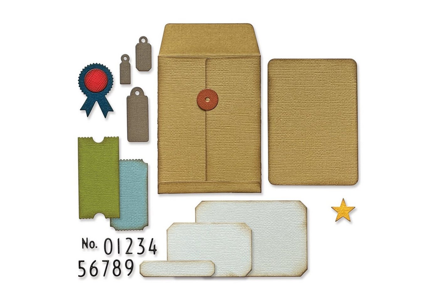 Sizzix Motivschablone Thinlits Collector by Tim Holtz, 45 Teile Sizzix Motivschablone Thinlits Collector by Tim Holtz, 45 Teile von Sizzix
