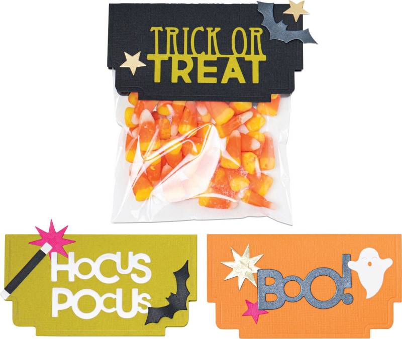 Sizzix Motivschablone Thinlits Halloween Toppers, 10 Teile von Sizzix
