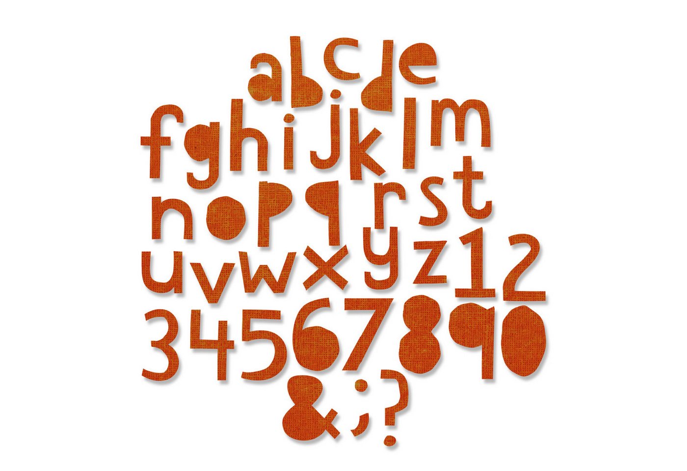 Sizzix Motivschablone Thinlits Stanzschablone Alphanumeric Cutout Lower, 102 Teile Sizzix Motivschablone Thinlits Stanzschablone Alphanumeric Cutout Lower, 102 Teile von Sizzix