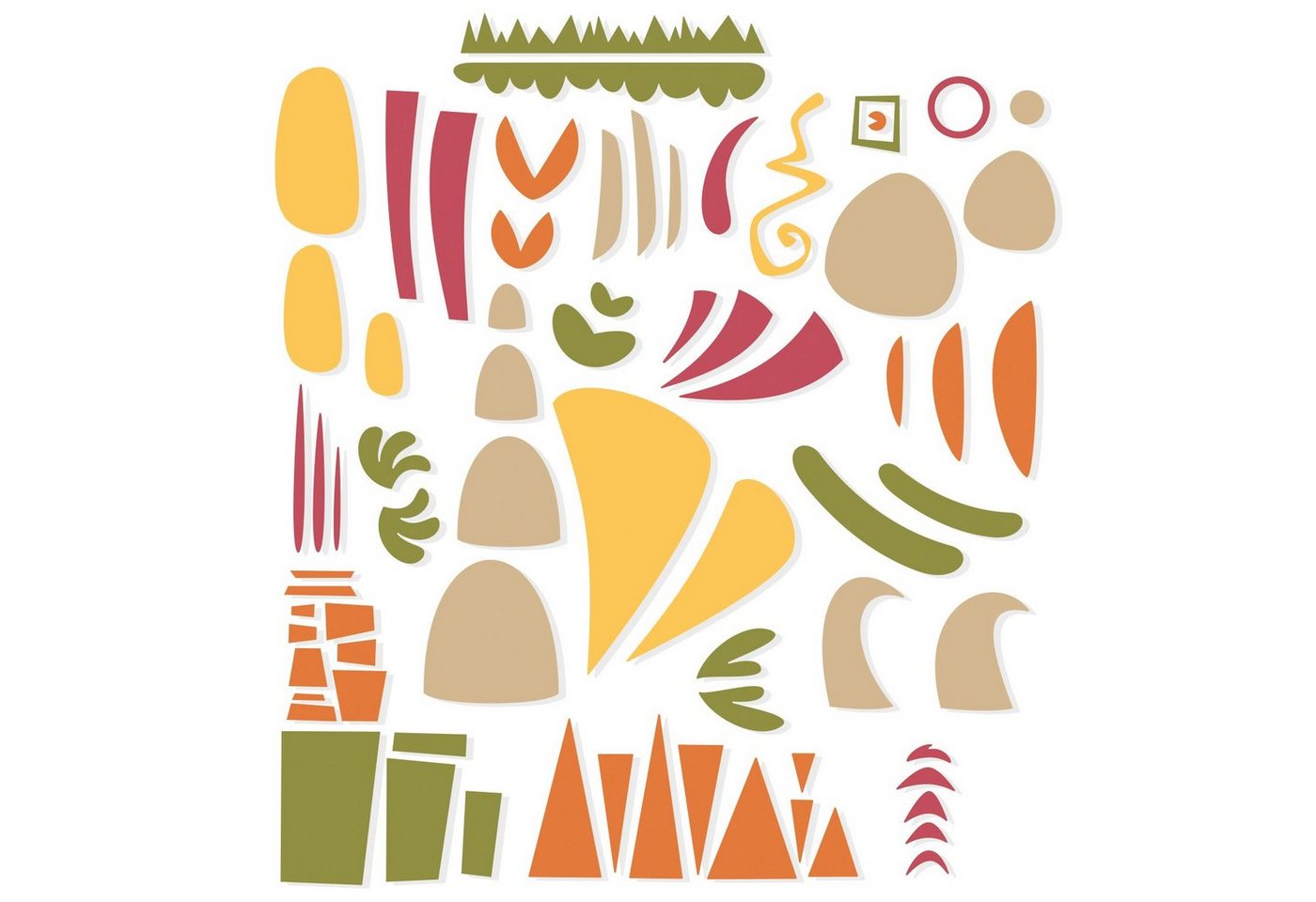 Sizzix Motivschablone Thinlits Stanzschablone 'Infinite Doodles 1, 5 Teile Sizzix Motivschablone Thinlits Stanzschablone 'Infinite Doodles 1, 5 Teile von Sizzix
