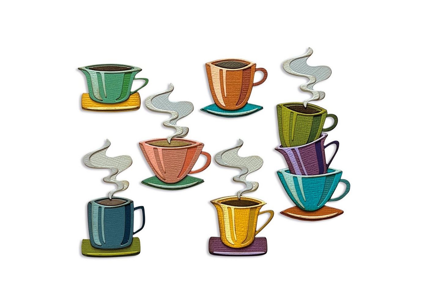 Sizzix Motivschablone Thinlits Stanzschablone Papercut Café by Tim Holtz, 28 Teile Sizzix Motivschablone Thinlits Stanzschablone Papercut Café by Tim Holtz, 28 Teile von Sizzix