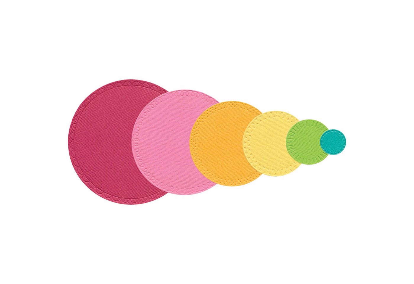 Sizzix Motivschablone Thinlits Stanzschablone 'Party Circles by Catherin, 6 Teile Sizzix Motivschablone Thinlits Stanzschablone 'Party Circles by Catherin, 6 Teile von Sizzix