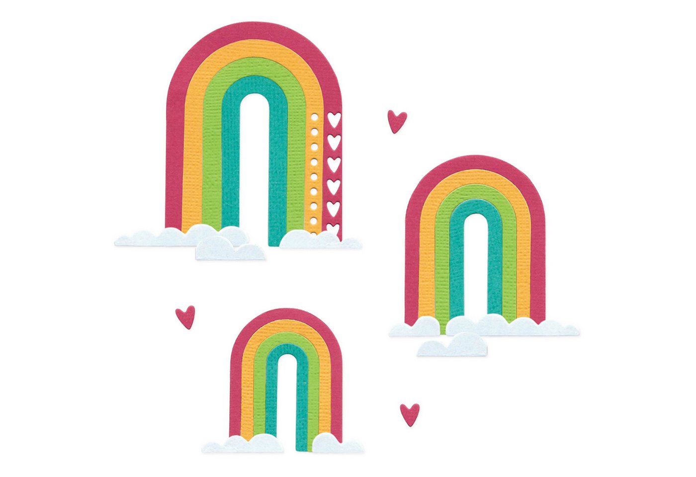 Sizzix Motivschablone Thinlits Stanzschablone 'Rainbow Arches by Catheri, 14 Teile Sizzix Motivschablone Thinlits Stanzschablone 'Rainbow Arches by Catheri, 14 Teile von Sizzix