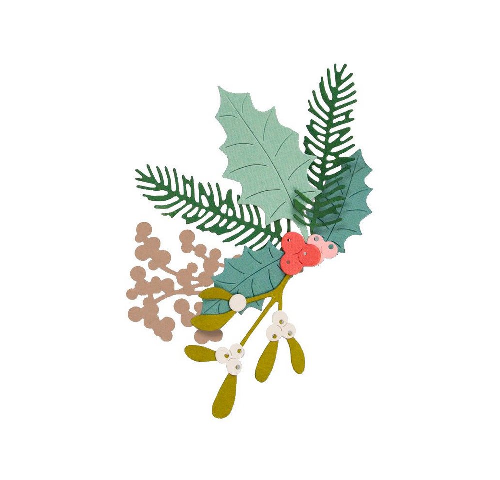 Sizzix Motivschablone Thinlits Stanzschablone Winter Foliage, 7 Teile Sizzix Motivschablone Thinlits Stanzschablone Winter Foliage, 7 Teile von Sizzix