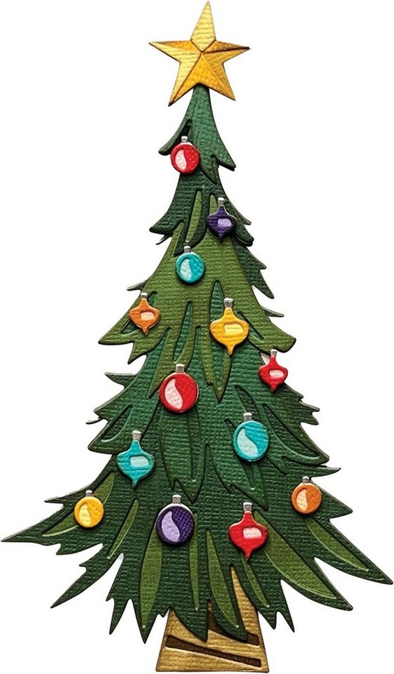 Sizzix Motivschablone Trim a Tree Colorize by Tim Holtz, 14 Teile Sizzix Motivschablone Trim a Tree Colorize by Tim Holtz, 14 Teile von Sizzix