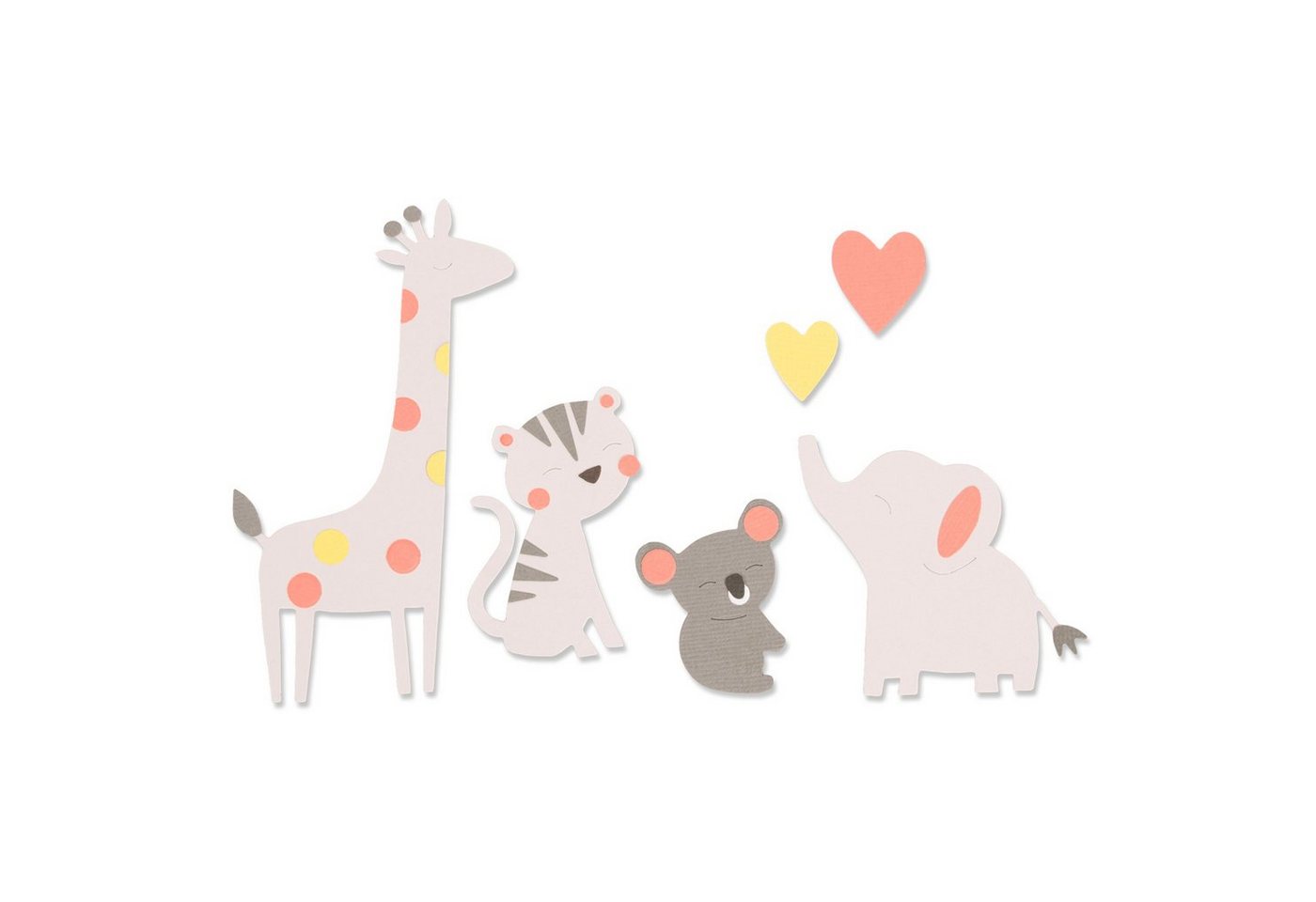 Sizzix Motivschablone Zoo Friends, 6 Teile von Sizzix