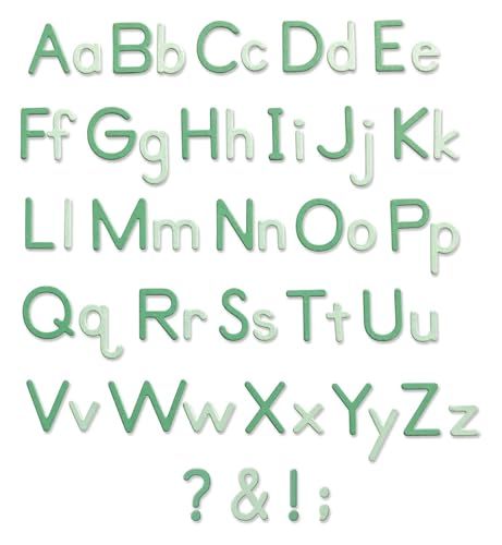 Sizzix Thinlits Stanzschablonen 92PK - Essential Typ von Lisa Jones, 665335 von Sizzix