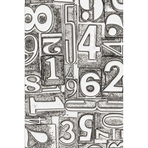 Sizzix Embossing Folder Numbered by Chapter Sizzx 3-D Texture Fades Prägeschablone nummeriert von Tim Holtz | 665753 | Kapitel 3 2022, Papier, Multicolour, One Size von Sizzix
