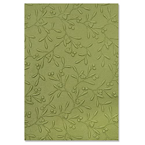 Sizzix Embossing Folder by Chapter Sizzx 3-D Textured Impressions Prägeschablone Delicate Mistletoe von Kath Breen | 665759 | Kapitel 3 2022, Kunststoff, Multicolour, One Size Sizzix Embossing Folder by Chapter Sizzx 3-D Textured Impressions Prägeschablone Delicate Mistletoe von Kath Breen | 665759 | Kapitel 3 2022, Kunststoff, Multicolour, One Size von Sizzix