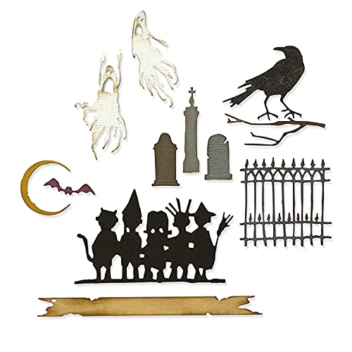 Sizzix Thinlits Die Set 11PK Vault Series: Halloween 2021 von Tim Holtz, 665563 Sizzix Thinlits Die Set 11PK Vault Series: Halloween 2021 von Tim Holtz, 665563 von Sizzix