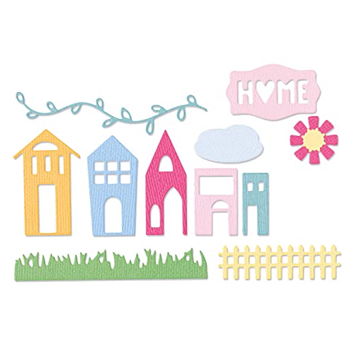 Sizzix Thinlits Die Set 12PK Shadowbox-Elemente von Eileen Hull | 665935 |Kapitel 2 2022, Papier Kunststoff, multicolor, One Size von Sizzix