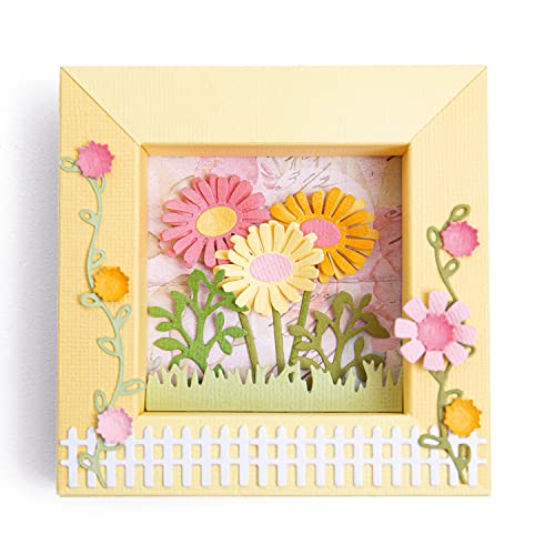 Sizzix by Chapter Thinlits Die Set 7PK Shadow Box Frames #1 von Eileen Hull | 665938 |Kapitel 2 2022, Kunststoff Papier, multicolor, One Size von Sizzix