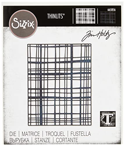 Sizzix Thinlits Die Simple Plaid von Tim Holtz, 665856, Papier Kunststoff, multicolor, Einheitsgröße von Sizzix