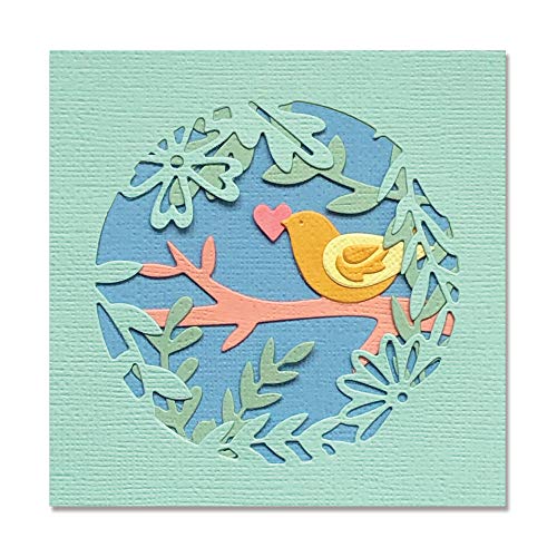 Sizzix Thinlits Stanzschablone 665092 Spring Layered Scene von Olivia Rose 5er Pack von Sizzix
