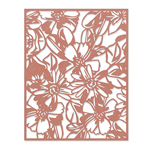 Sizzix Thinlits Stanzschablone 665203 Flowery von Tim Holtz Einheitsgröße Cutting dies, Multicolore von Sizzix