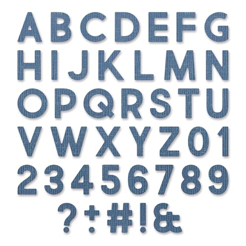 Sizzix Thinlits Stanzschablone 665205 Alphanumerisch Bold von Tim Holtz 80er Pack von Sizzix