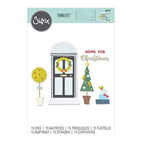 Sizzix Christmas Thinlits Die Set Home For Christmas von Sizzix