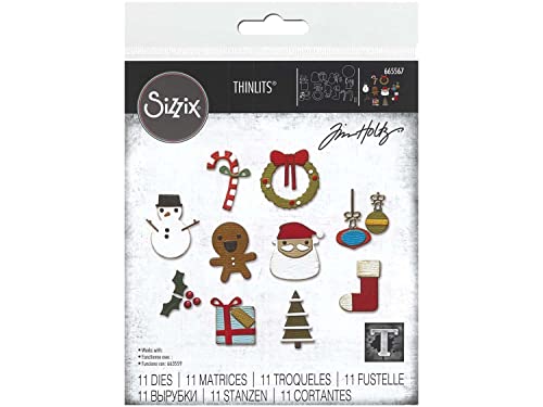 Sizzix Christmas Thinlits Die Set Christmas Minis von Tim Holtz von Sizzix