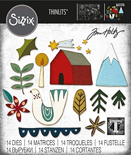 Sizzix Thinlits Die Set Funky Nordic für Weihnachten von Tim Holtz von Sizzix