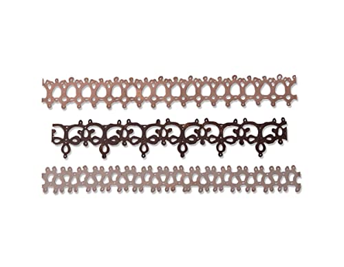 Sizzix Thinlits Stanzschablonen 3 STK 664413 Häkeln #2 von Tim Holtz, Mehrfarben, Einheitsgröße von Sizzix